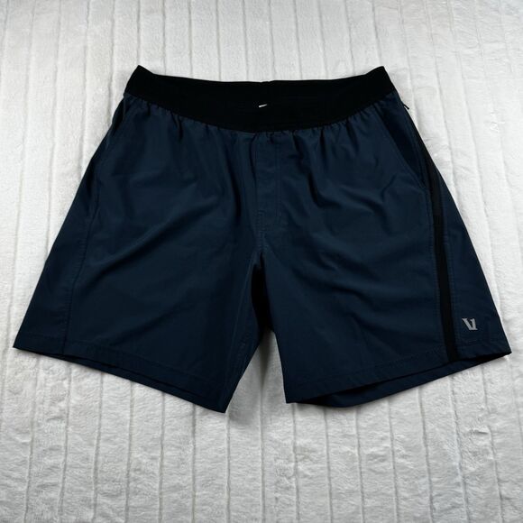 Vuori Agility Unlined Shorts Men's Size XL Blue 7" Inseam Elastic Waist Stretch - Picture 1 of 14